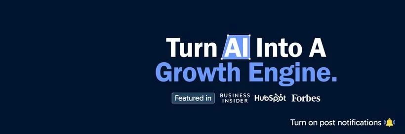 Turn AI into a growth engine banner