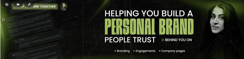 Personal brand banner