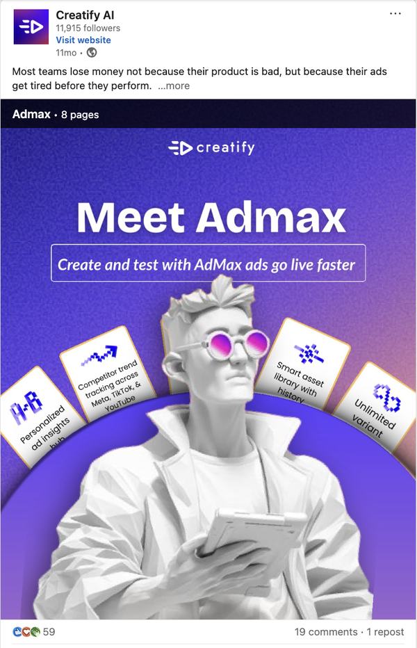 Meet Admax carousel
